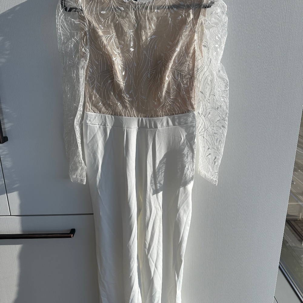 BRAND NEW DRESSY PANTSUIT#WHIT
